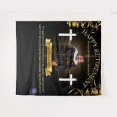 Pensionering predikant wandkleed (Voorkant (horizontaal))