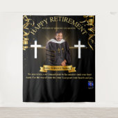 Pensionering predikant wandkleed (Voorkant)