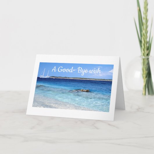 Pensionering, reizend wenskaart kaart (Voorkant)