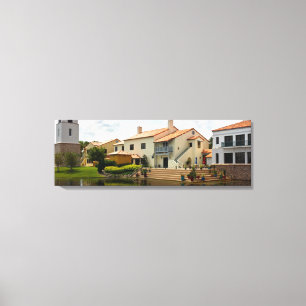 Pensionering - Solivita Village Centre Kissimmee F Canvas Afdruk