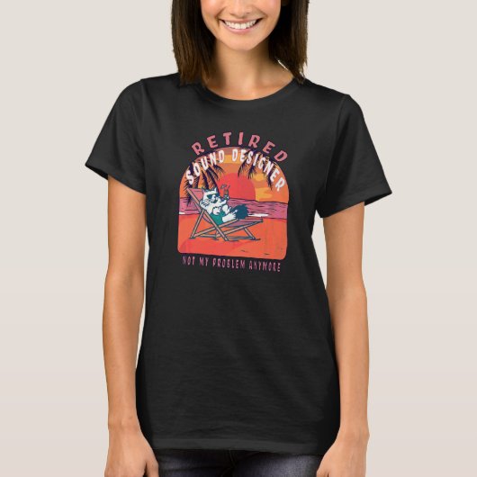 pensionering Sound Designer Retirement T-shirt (Voorkant)