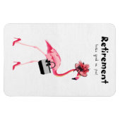 Pensionering staat je goed! Chique Classy Flamingo Magneet (Horizontaal)