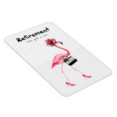 Pensionering staat je goed! Chique Classy Flamingo Magneet (Rechterzijde)