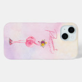 Pensionering staat je goed! Flamingo in Sneakers Case-Mate iPhone Case (Achterkant (horizontaal))
