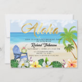 Pensionering, Strand, Aloha, Buiten kantoor Kaart (Voorkant)