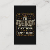 Pensionering vader Happy Hours Gay in ruste Visitekaartje (Voorkant)