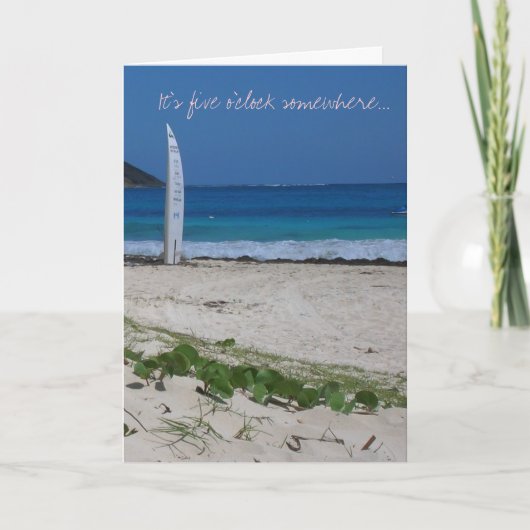 Pensionering, Vakantie, Onderbreking Kaart (Voorkant)