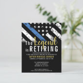 Pensionering van de begrotingspolitie via een blau (Staand voorkant)