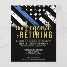 Pensionering van de begrotingspolitie via een blau