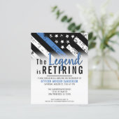 Pensionering van de begrotingspolitie voor de blau (Staand voorkant)