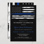 Pensionering van de Kantoor van de blauwe lijnpoli Kaart (Voorkant / Achterkant)