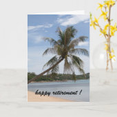 pensionering van de palmboom kaart (Gele Bloem)