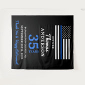 Pensionering van de politie - Aangepersonaliseerd  Wandkleed (Voorkant (horizontaal))