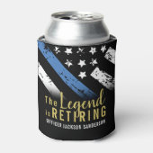 Pensionering van de politie in het kader van de bl blikjeskoeler (Blikje Voorkant)