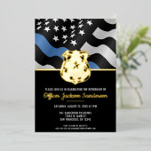 Pensionering van de politie in het kader van de bl folie uitnodiging (Staand Voorkant)