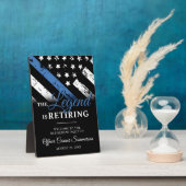 Pensionering van de politie in het kader van de bl fotoplaat (Zijkant)