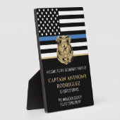 Pensionering van de politie in het kader van de bl fotoplaat (Zijkant)