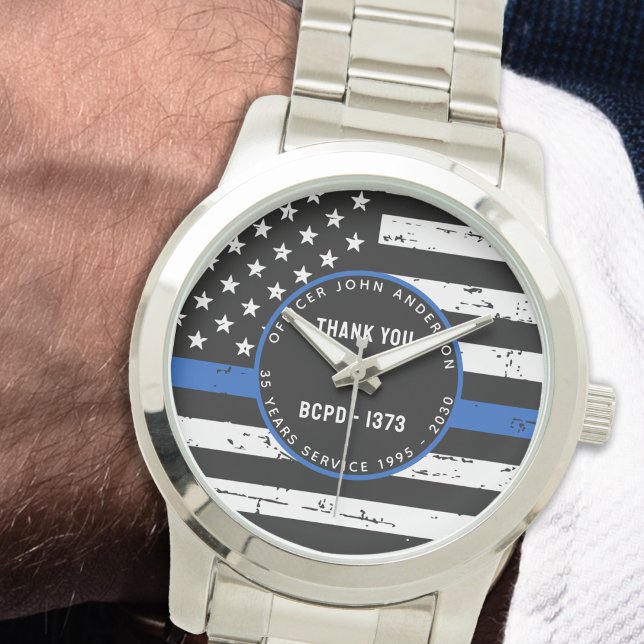 Pensionering van de politie in het kader van de bl horloge (Creator heeft geüpload)