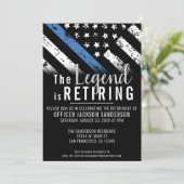 Pensionering van de politie in het kader van de bl kaart (Staand voorkant)