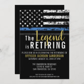 Pensionering van de politie in het kader van de bl kaart (Voorkant / Achterkant)