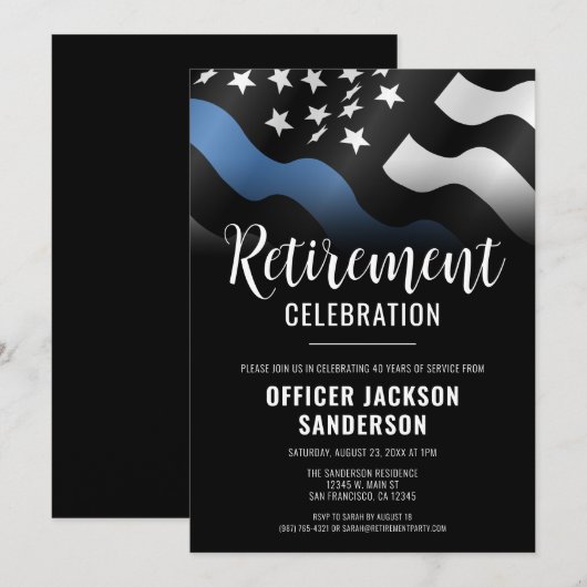 Pensionering van de politie in het kader van de bl kaart (Voorkant / Achterkant)