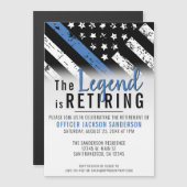 Pensionering van de politie in het kader van de bl magnetische uitnodiging (Voorkant / Achterkant)