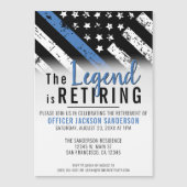 Pensionering van de politie in het kader van de bl magnetische uitnodiging (Voorkant)