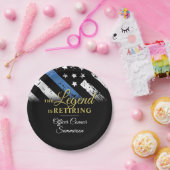 Pensionering van de politie in het kader van de bl papieren bordje (Feest)