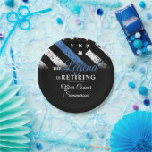 Pensionering van de politie in het kader van de bl papieren bordje (Feest)