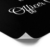 Pensionering van de politie in het kader van de bl poster (Hoek)