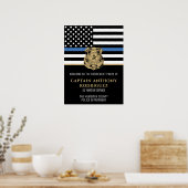 Pensionering van de politie in het kader van de bl poster (Keuken)