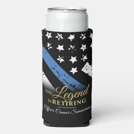 Pensionering van de politie in het kader van de bl seltzer blikjeskoeler (Seltzer Voorkant)