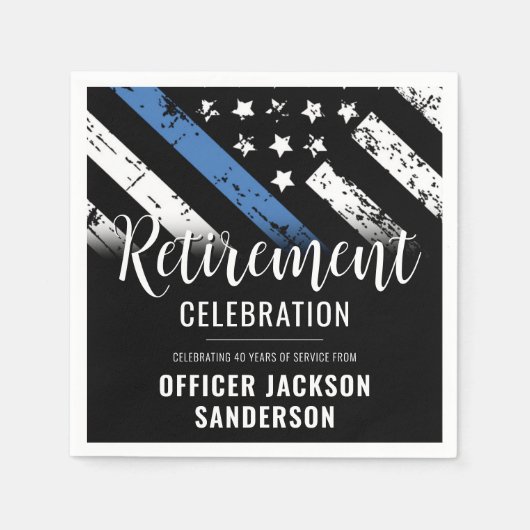 Pensionering van de politie in het kader van de bl servet (Voorkant)