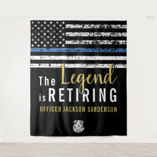 Pensionering van de politie in het kader van de bl wandkleed