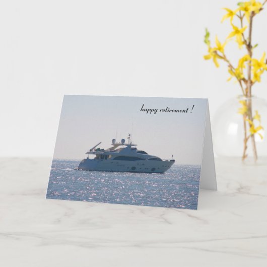 pensionering van de schepen kaart (Gele Bloem)