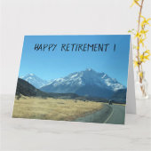 pensionering van een roadtrip kaart (Gele Bloem)