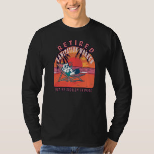  pensionering van gepensioneerde sanitair t-shirt