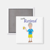 Pensionering van mannen magneet (Voorkant / Achterkant)