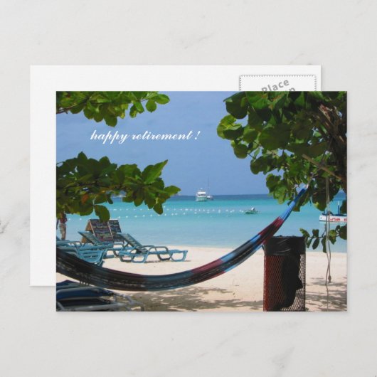 pensionering van relaxin briefkaart (Voorkant / Achterkant)