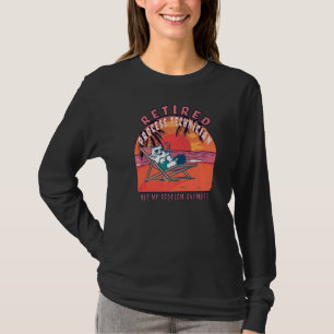 pensionering van technici die het proces van pens t-shirt