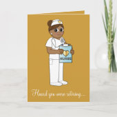 pensionering van verpleegkundigen kaart (Voorkant)