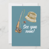 Pensionering verdwenen Vist grote vis gepensioneer Kaart (Achterkant)