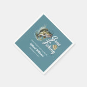 Pensionering verdwenen Vist grote vis gepensioneer Servet (Hoek)