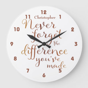 Pensionering Vergeet nooit appreciatie Grote Klok