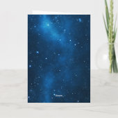 Pensionering Vergeet nooit Blue Space Kaart (Achterkant)