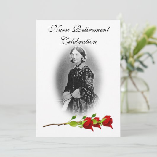 Pensionering verpleeghuis-Florence Nightingale Kaart (Staand voorkant)