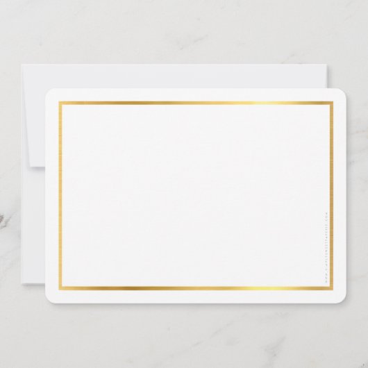 PENSIONERING VIERING DINER modern goud zwart Kaart (Achterkant)