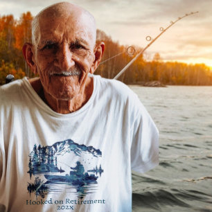 Pensionering vissen Opa Oud Ouder Gepensioneerd Pa T-shirt