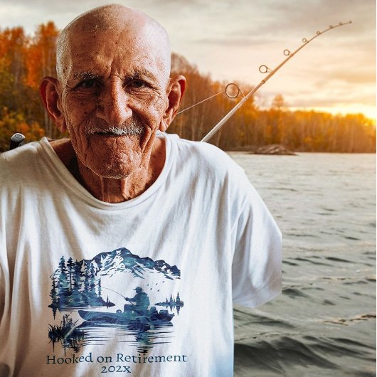 Pensionering vissen Opa Oud Ouder Gepensioneerd Pa T-shirt
