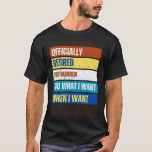 Pensionering Visserijinspecteur Gepensioneerde Vis T-shirt